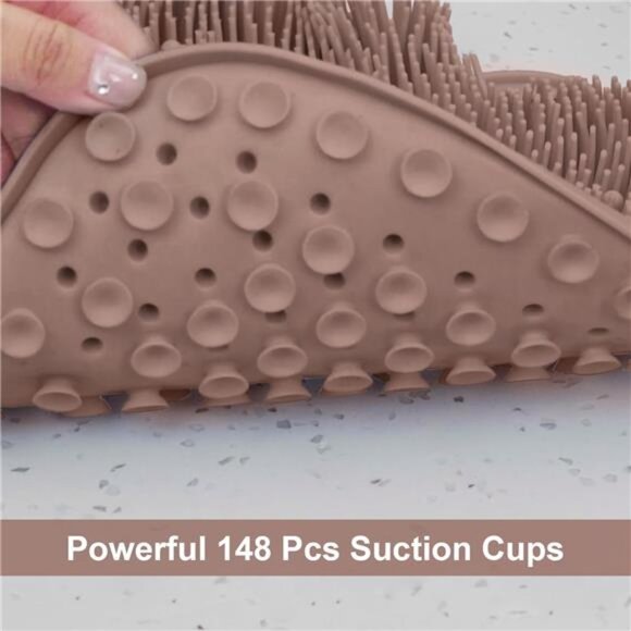 Shower Foot Scrubber Mat with Non-Slip Suction Cups, Foot Spa Brush - Picture 5 of 8